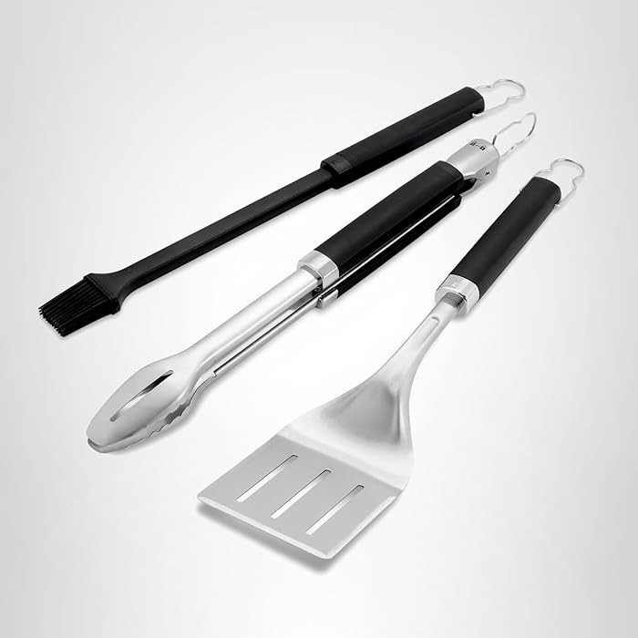 Weber Precision 3-Piece Grilling Tool Set, Stainless Steel | Amazon (US)