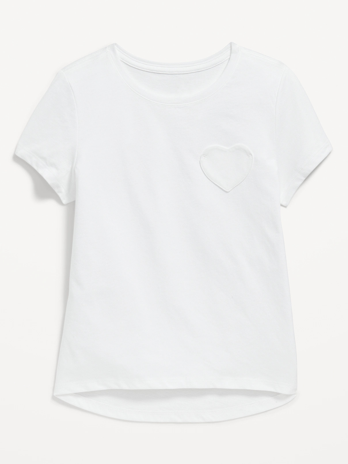 Softest Heart-Pocket T-Shirt for Girls | Old Navy (US)