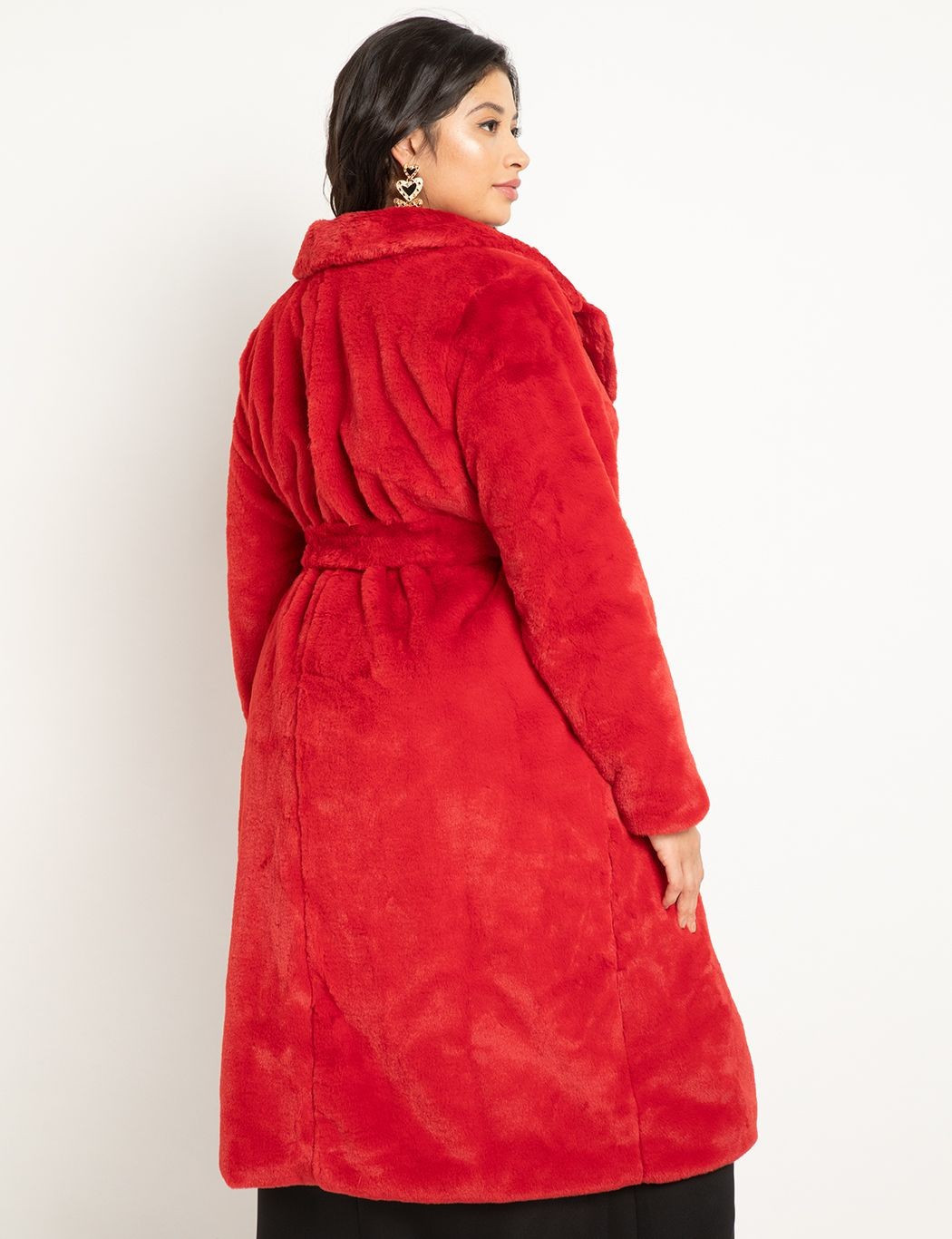 Long Faux Fur Coat | Eloquii