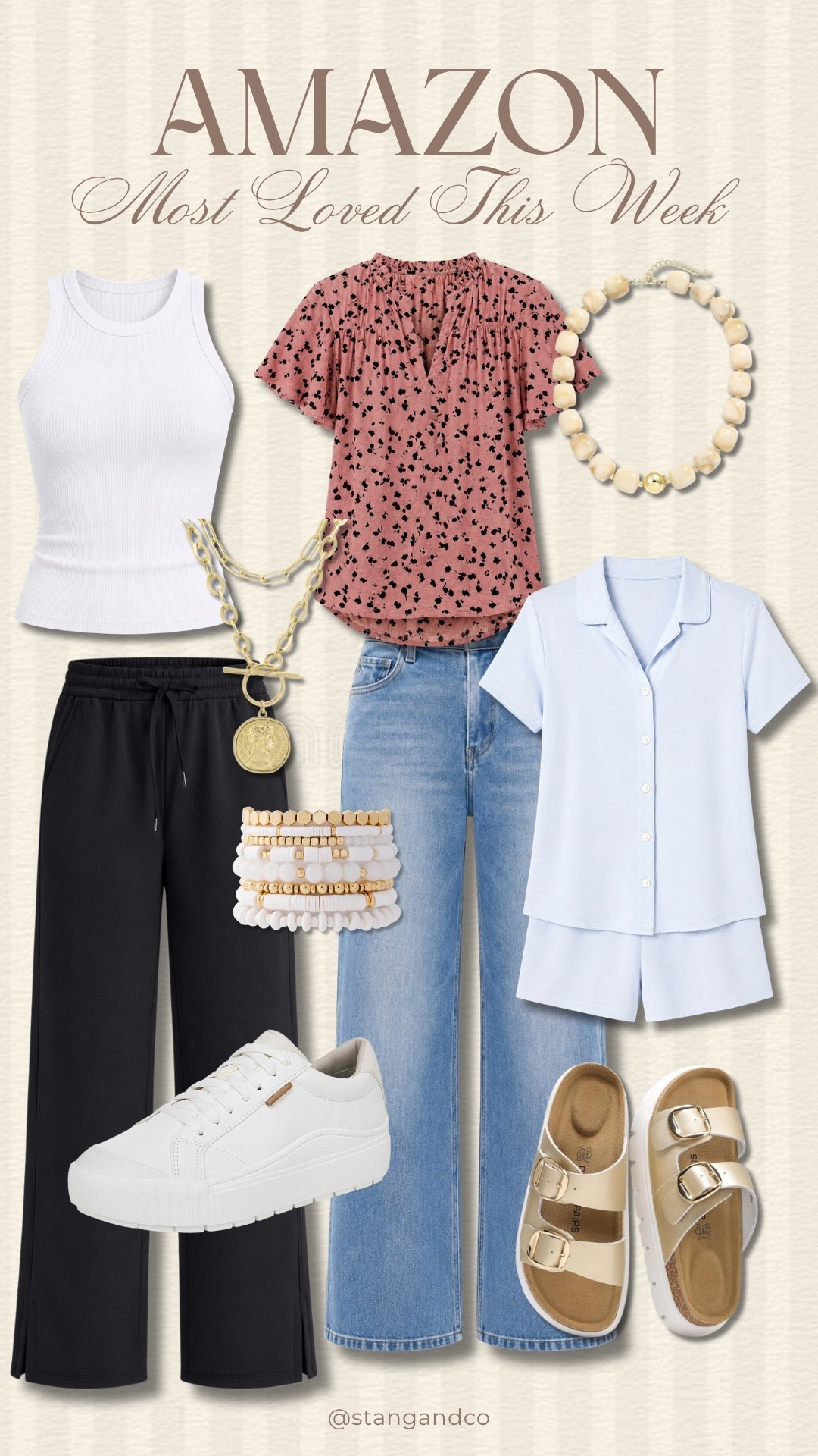 These were the Amazon finds you all loved most this week! From wide leg jeans and comfy pants to easy tops, pajamas, sneakers, and accessories, there are so many good everyday staples in this roundup.

Amazon fashion finds, Amazon most loved, Wide leg jeans, Comfy pants, Amazon tops, Pajama set, White sneakers, Everyday sandals, Amazon accessories, Women’s fashion finds, Tall girl fashion, StangandCo

#LTKSeasonal #LTKootd