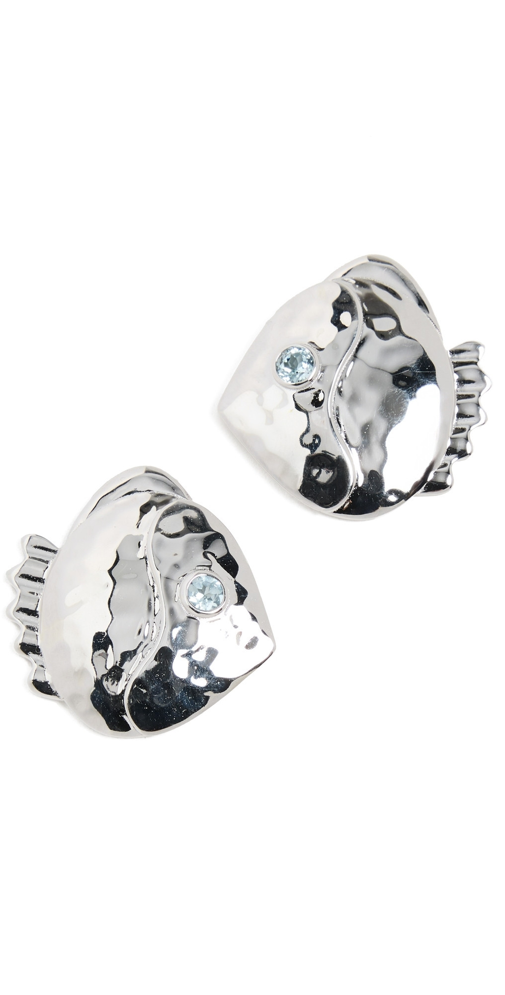 Lizzie Fortunato Mikuni Stud Earrings Silver One Size | Shopbop