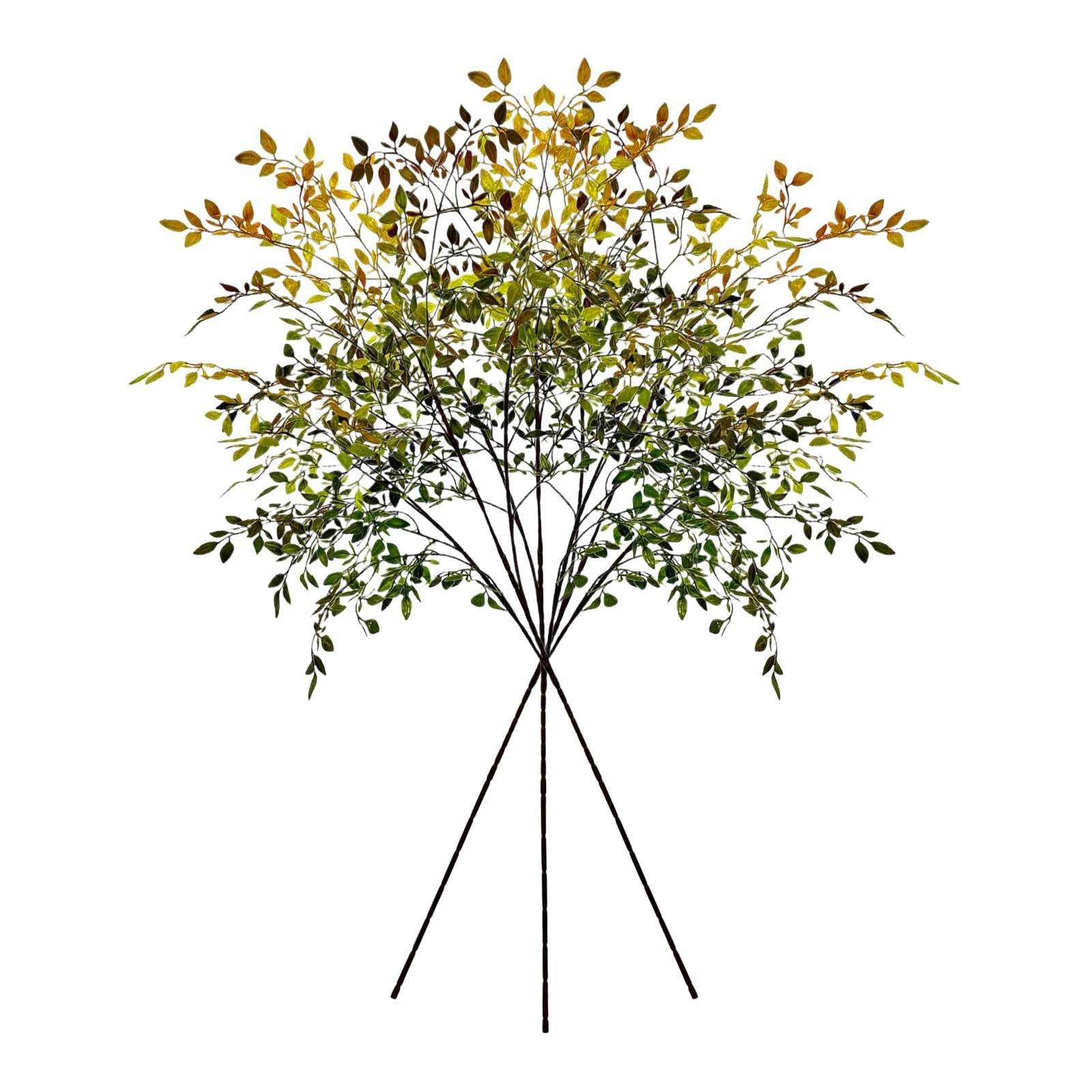 3Pcs Artificial Branches, 43.3inches Fall Artificial Nandina Branches Fake Faux Plastic Tall Stem... | Amazon (US)