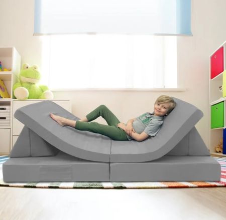 Imaginarium Kids and Toddler Play Couch, Dark Gray! The cutest christmas couch. This has great reviews and is a fraction of the price for the Nugget 

#LTKbaby #LTKfamily #LTKkids