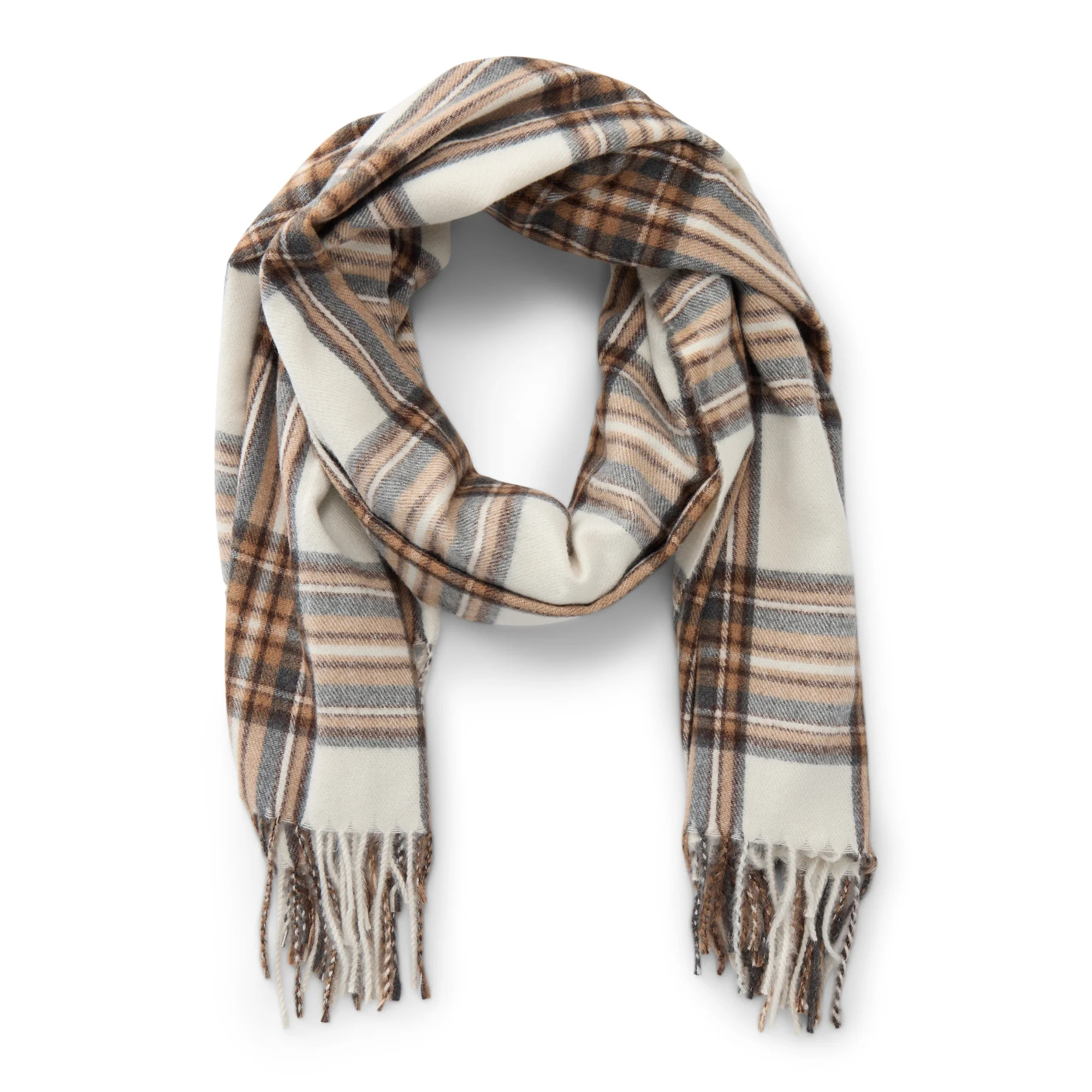 Time and Tru Plaid Blanket Scarf | Walmart (US)