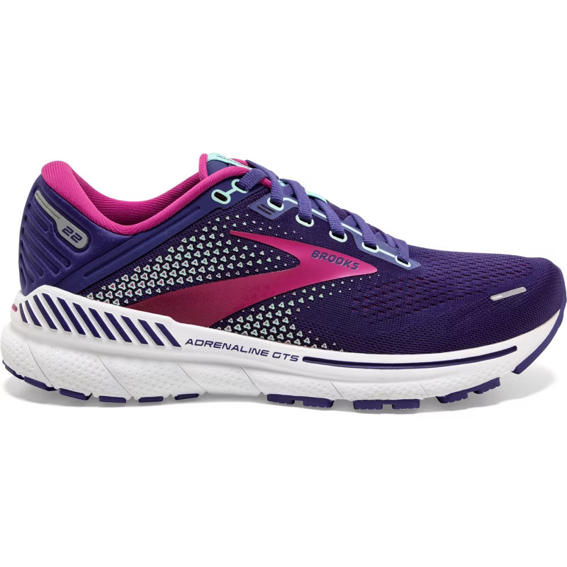 Brooks Women's Adrenaline GTS 22 Running Shoes Navy Blue/Yucca/Pink, 7.5 - Women's Running at Academ | Academy Sports + Outdoors
