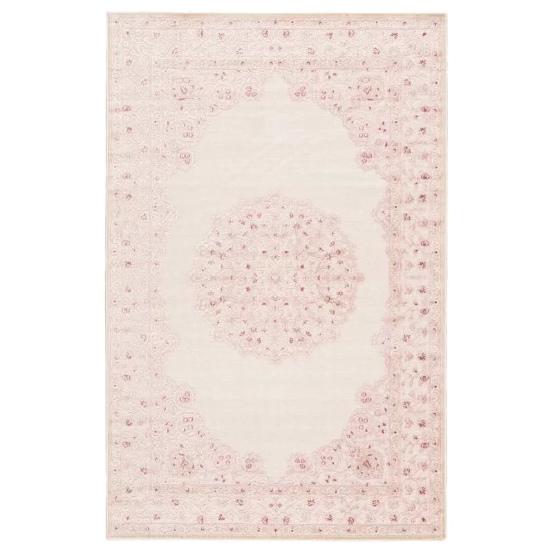 Fontanne Oriental Pink/White Area Rug: carpet | Wayfair North America