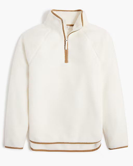 Sherpa half-zip tunic pullover | J.Crew Factory