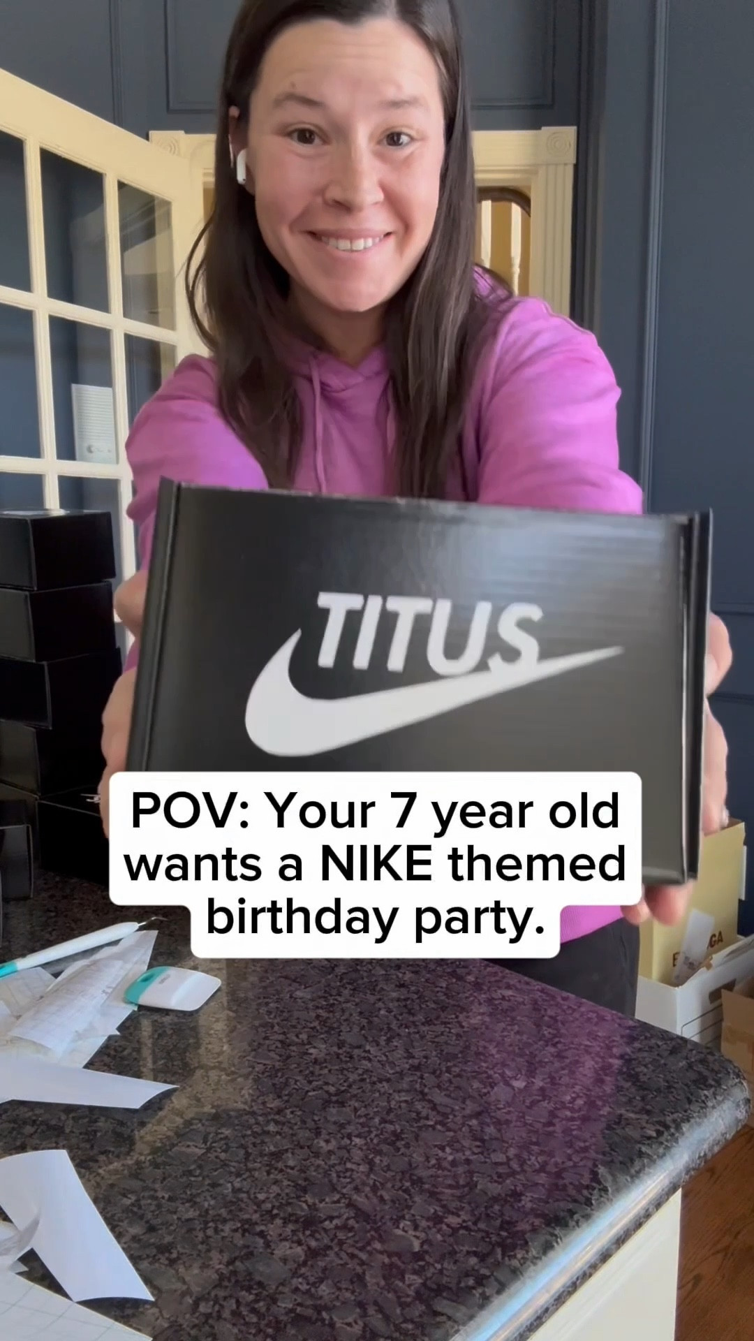 These turned out so cute! Nike themed party favor idea for birthday parties.
There isn’t much you can buy for this party theme, so DIY it is!
I used my @cricut Joy and these little boxes from Amazon made adorable little shoe boxes.
Adding the “shoe size” for the age on the side was chefs kiss!  

#partyidea #birthdayparty #partyfavors #boybirthday #boybirthdayparty #partyplanning #DIY #diymom #diyparty #momlife #momof4

#LTKKids #LTKFamily #LTKParties