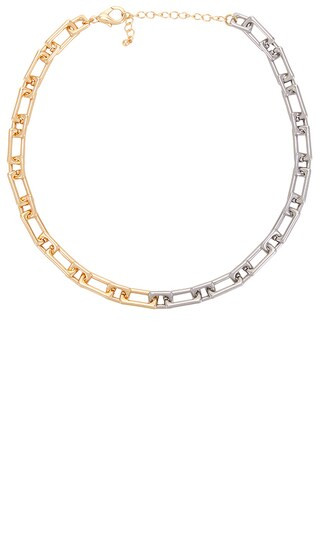 Lissa Necklace in Silver & Gold | Revolve Clothing (Global)