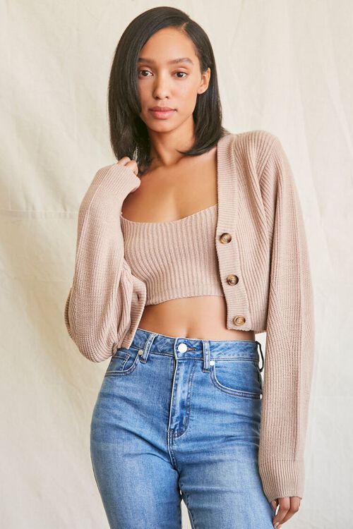 Cropped Cami & Cardigan Sweater Set | Forever 21 (US)