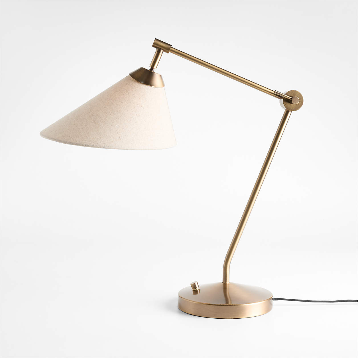 Avant Metal Task Lamp with Fabric Shade 28.2" + Reviews | Crate & Barrel | Crate & Barrel