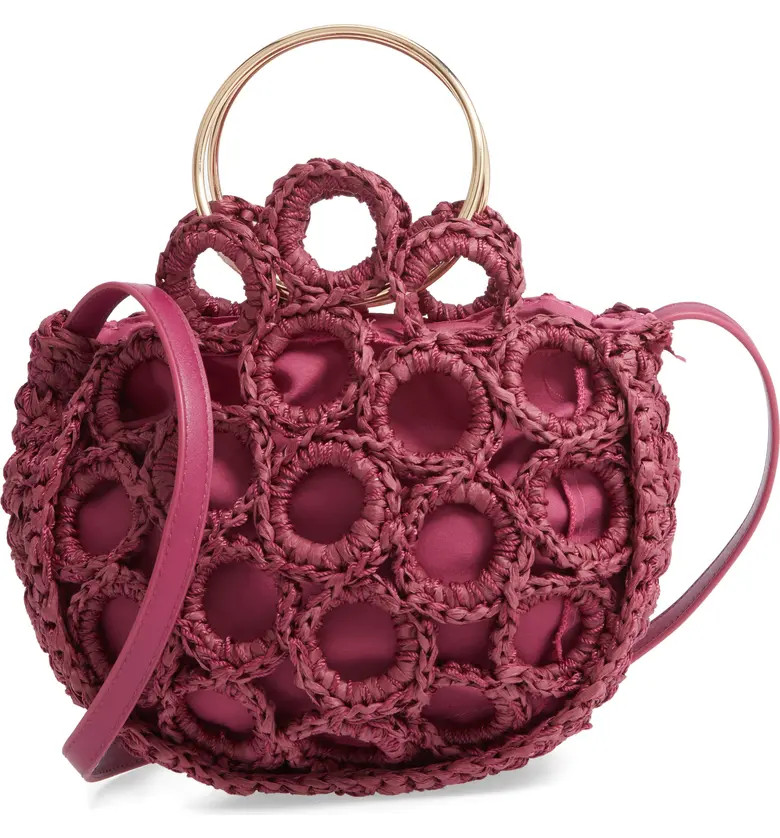 Mali + Lili Rachel Crochet Half Moon Bag | Nordstrom | Nordstrom