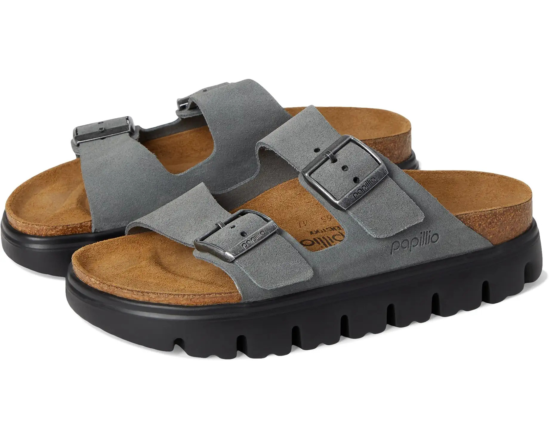 Papillio by Birkenstock Arizona Chunky Sandal - Suede | Zappos