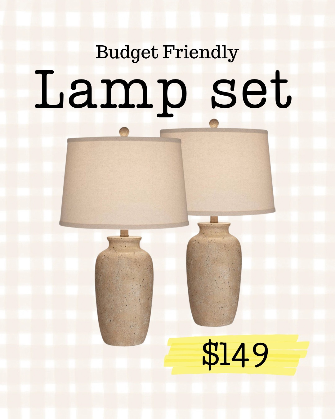 These lamps are so good friends! $75 ea/$150 for the set. They are tall! The colors are warm. The cords are long. The texture is beautiful! Hurry over now and grab your set! 💕 

#LTKSeasonal #LTKFindsUnder100 #LTKHome