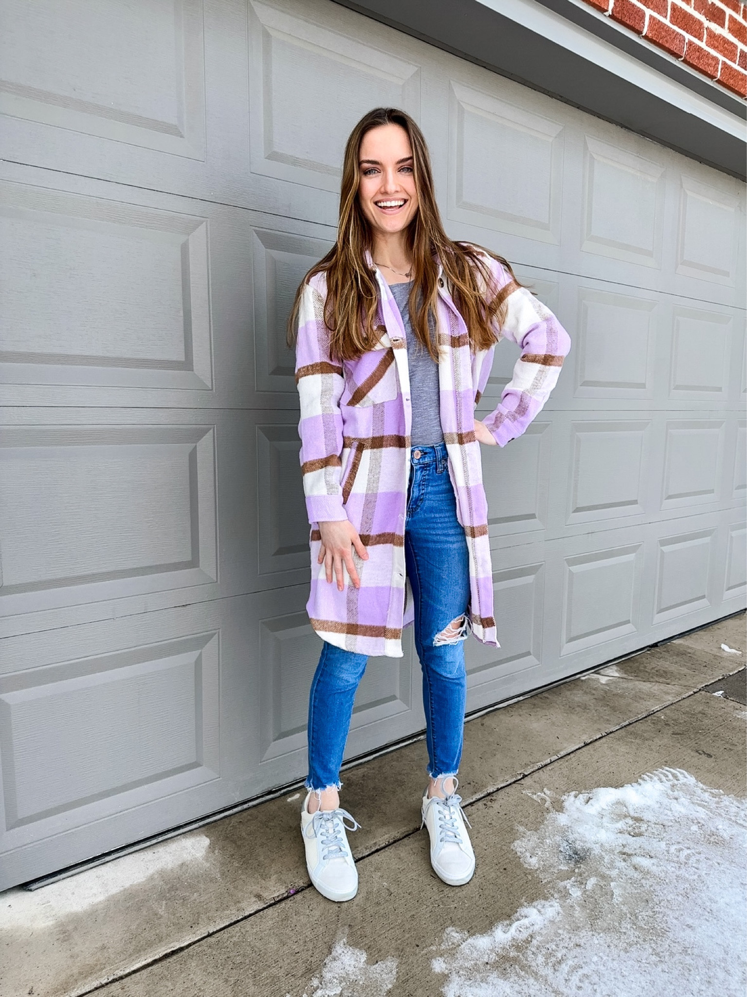 Get ready for spring with a pastel shacket and casual sneakers - both on sale!

Shacket - size down one size (wearing XS)
Shoes - size down 1/2 size (wearing size 9.5)

#LTKsalealert #LTKunder100 #LTKunder50