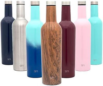 Simple Modern Spirit 25oz Wine Bottle - Double Wall, Vacuum Insulated Wine Bottle with Leak Proof... | Amazon (US)