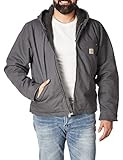 Carhartt Men's Relaxed Fit Washed Duck Sherpa-Lined Jacket | Amazon (US)
