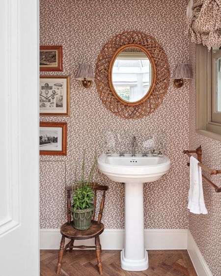 Our powder room, a very small room with a big character 

#LTKhome #LTKstyletip