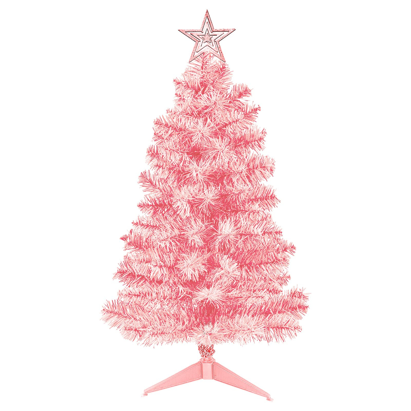 3FT Pink Premium Hinged Artificial Holiday Small Mini Christmas Tree for Tabletop,Home, Office, I... | Amazon (US)
