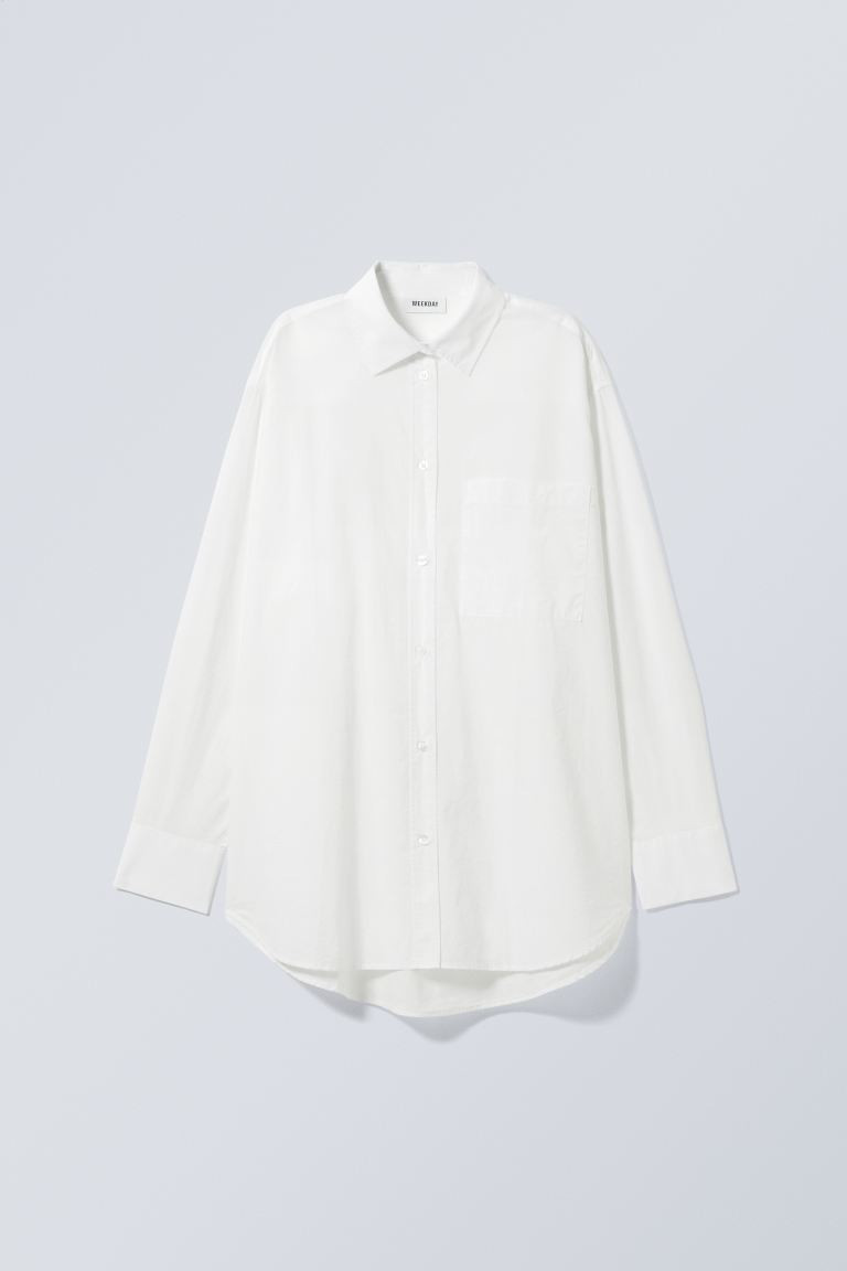 Perfect Cotton Poplin Shirt | H&M (UK, MY, IN, SG, PH, TW, HK)