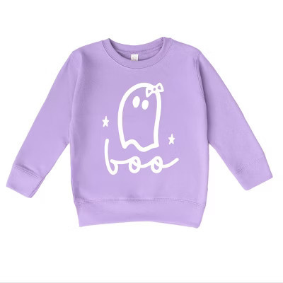 Boo Ghost Bow - Toddler Graphic Sweatshirt and Youth Graphic Sweatshirt | Target