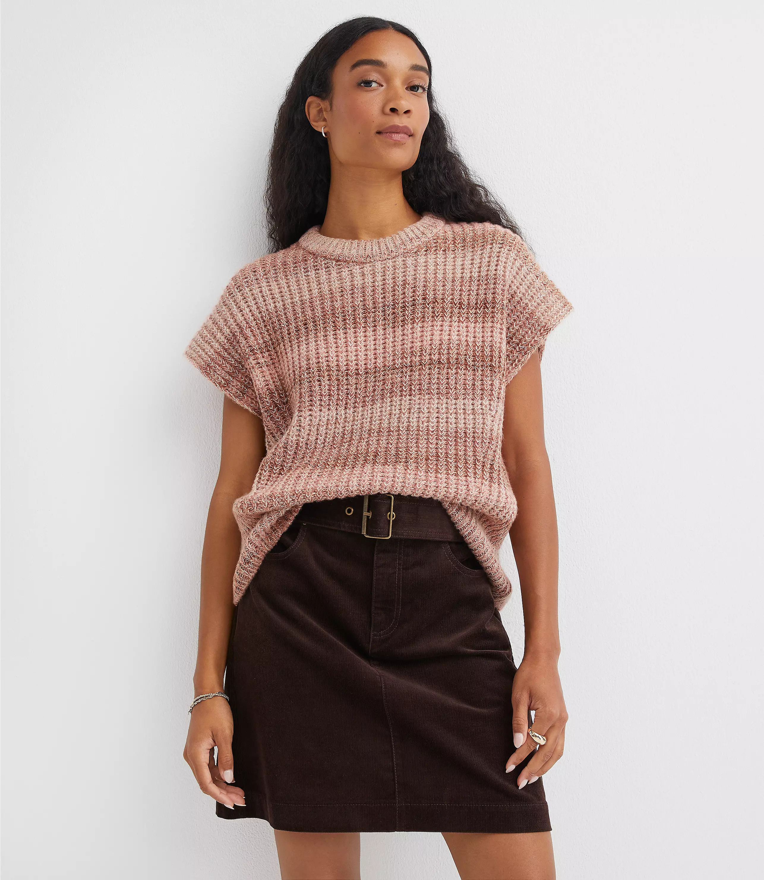 Spacedye Wedge Sweater | LOFT