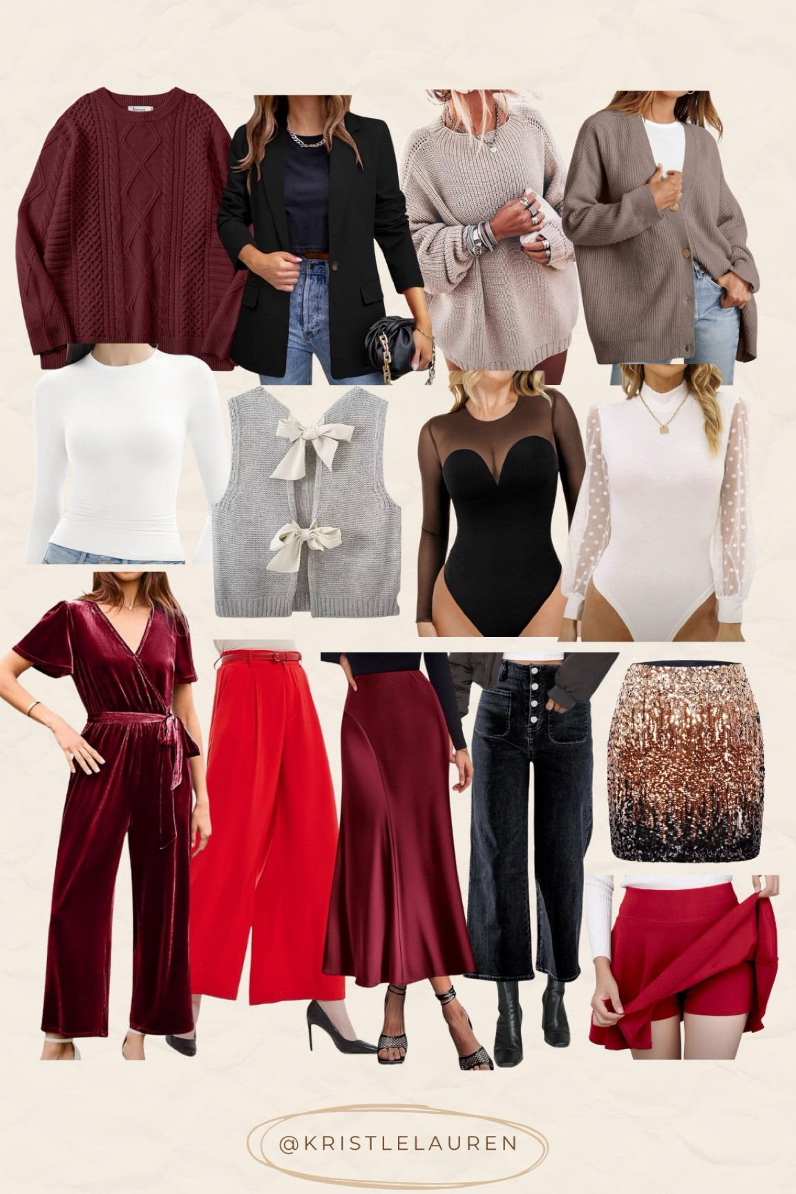 December Best Sellers! All Amazon. Wearing a large (my true size) in everything except the satin skirt and red skort, I sized up to an XL in those! 

#LTKMidsize #LTKParties #LTKFindsUnder50