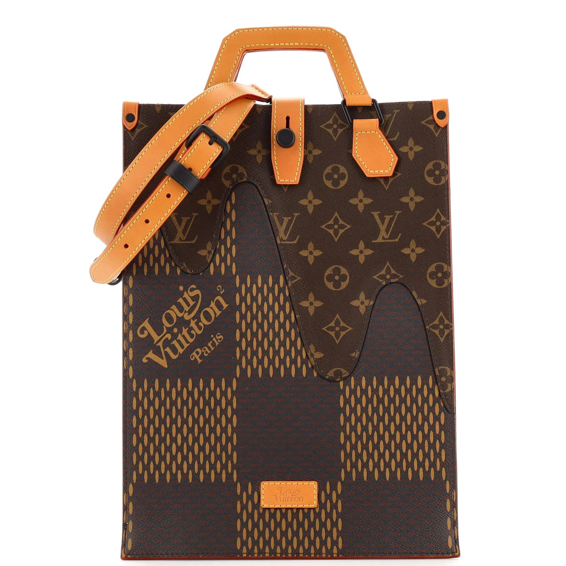 Louis Vuitton Nigo Tote Limited Edition Giant Damier and Monogram Canvas Mini | Rebag