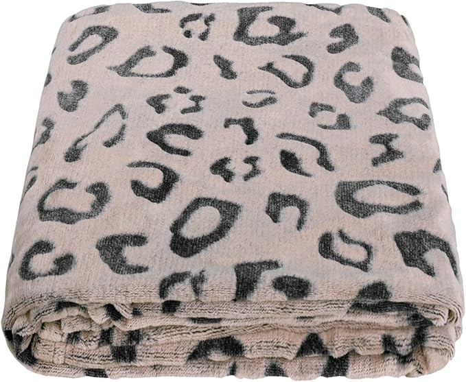 SOCHOW Three-Dimensional Leopard Print Flannel Fleece Throw Blanket, Lightweight Super Soft Cozy ... | Amazon (US)