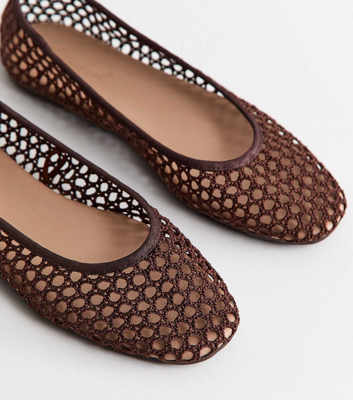 Brown Mesh Ballet Pumps | New Look | New Look (UK)