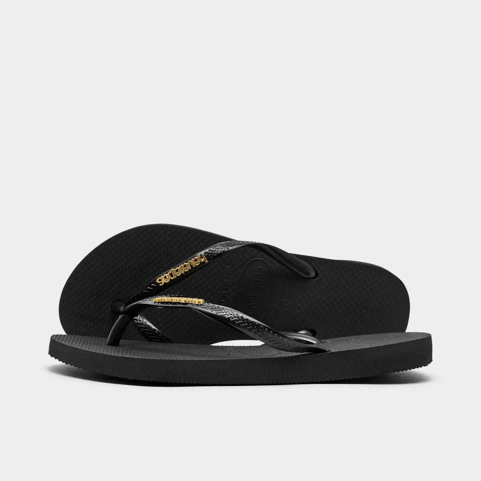 Women's Havaianas Slim Metallic Logo Flip-Flop Sandals | JD Sports (US)