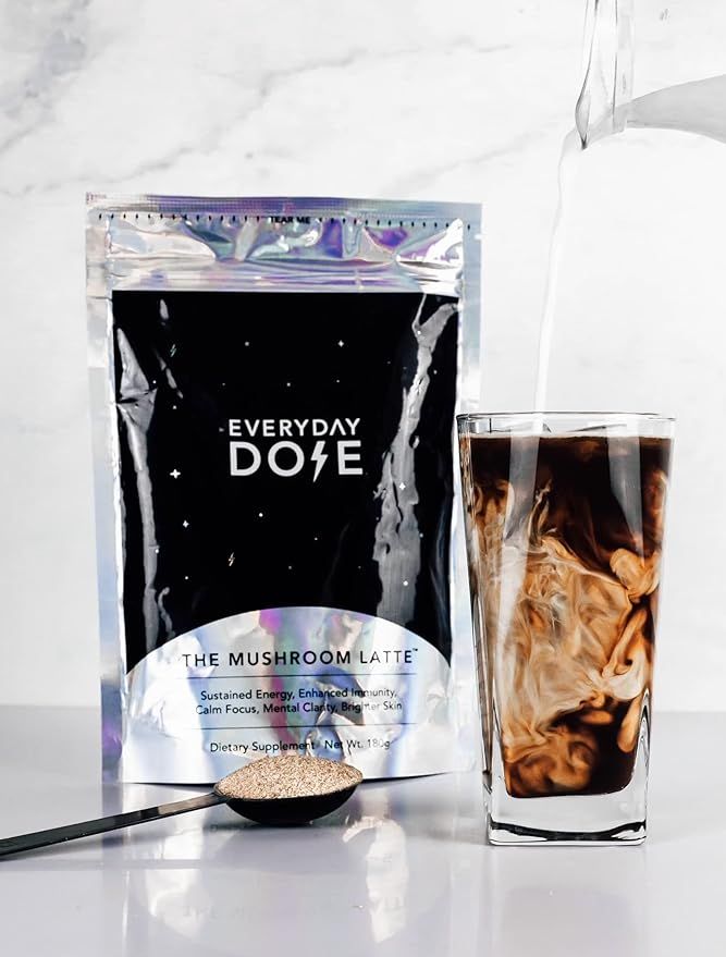 The Mushroom Latte by Everyday Dose | Organic Functional Coffee Extract with Grass-Fed Collagen, ... | Amazon (US)