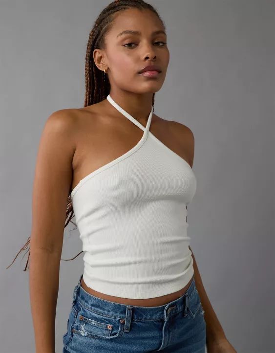 AE Y-Neck Halter Top | American Eagle Outfitters (US & CA)
