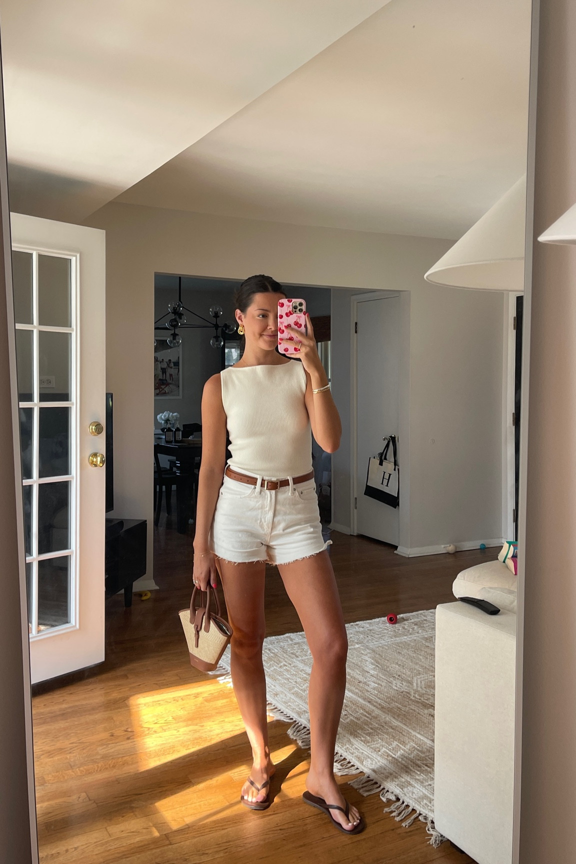 Simple ootd! Wearing xs in the top and small in the shorts! Grey Bandit code is always CASSIE15 💫

Flip flops are OLD hollister, linking some similar! 

#LTKFindsUnder100 #LTKSeasonal