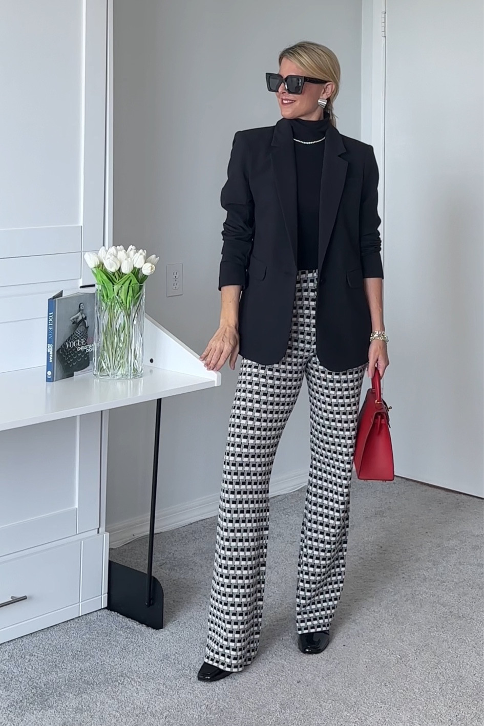 Reformation loafers I wear a 7.  Typically I wear a 7-7.5. 



#LTKover40 #LTKSeasonal #LTKworkwear