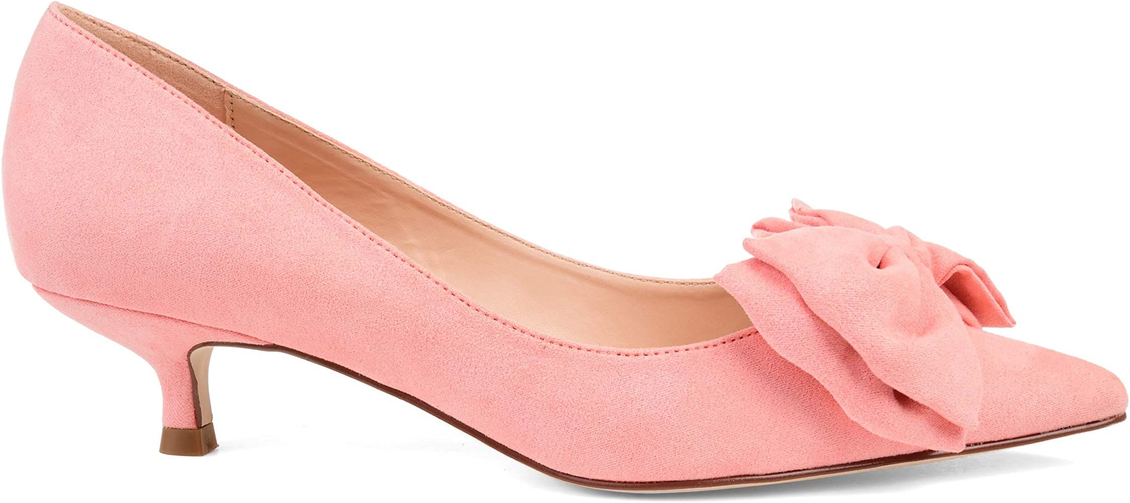 Brinley Co. Womens Pointed Toe Bow Pump | Amazon (US)