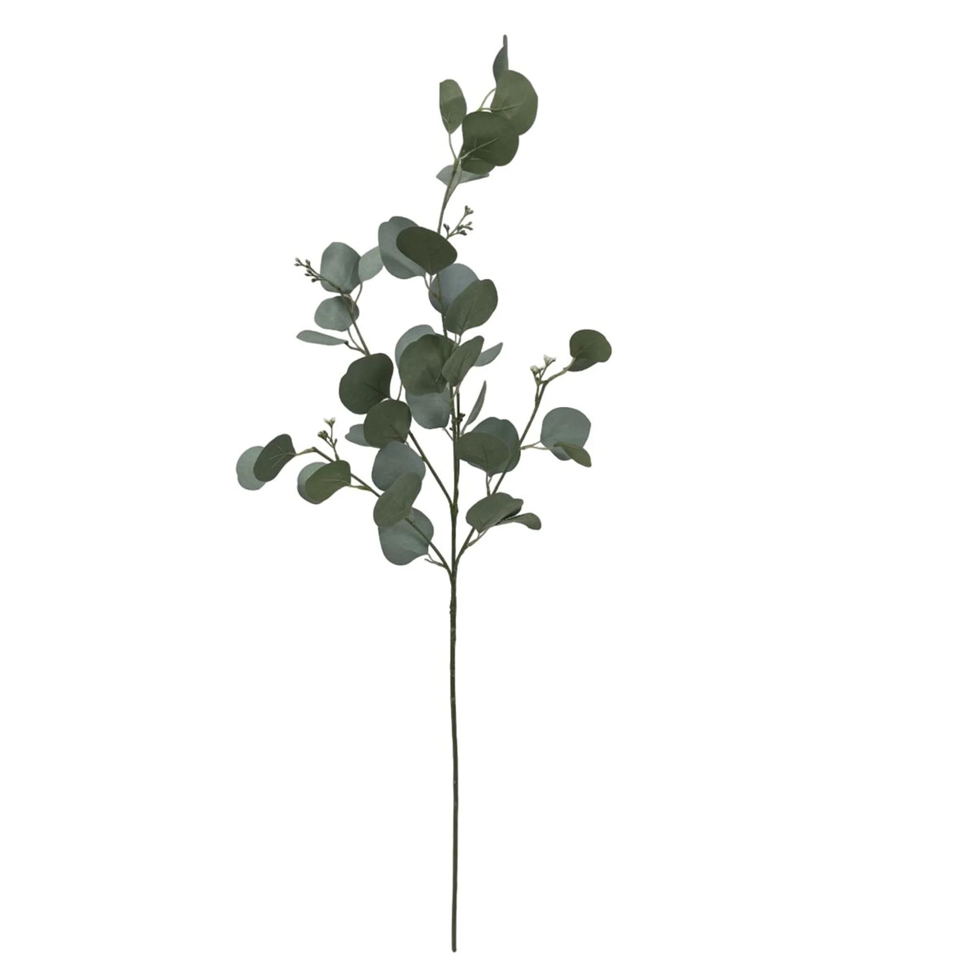 Mainstays Artificial Green Round Leaf Eucalyptus Stem, 34in Tall Floral Picks | Walmart (US)