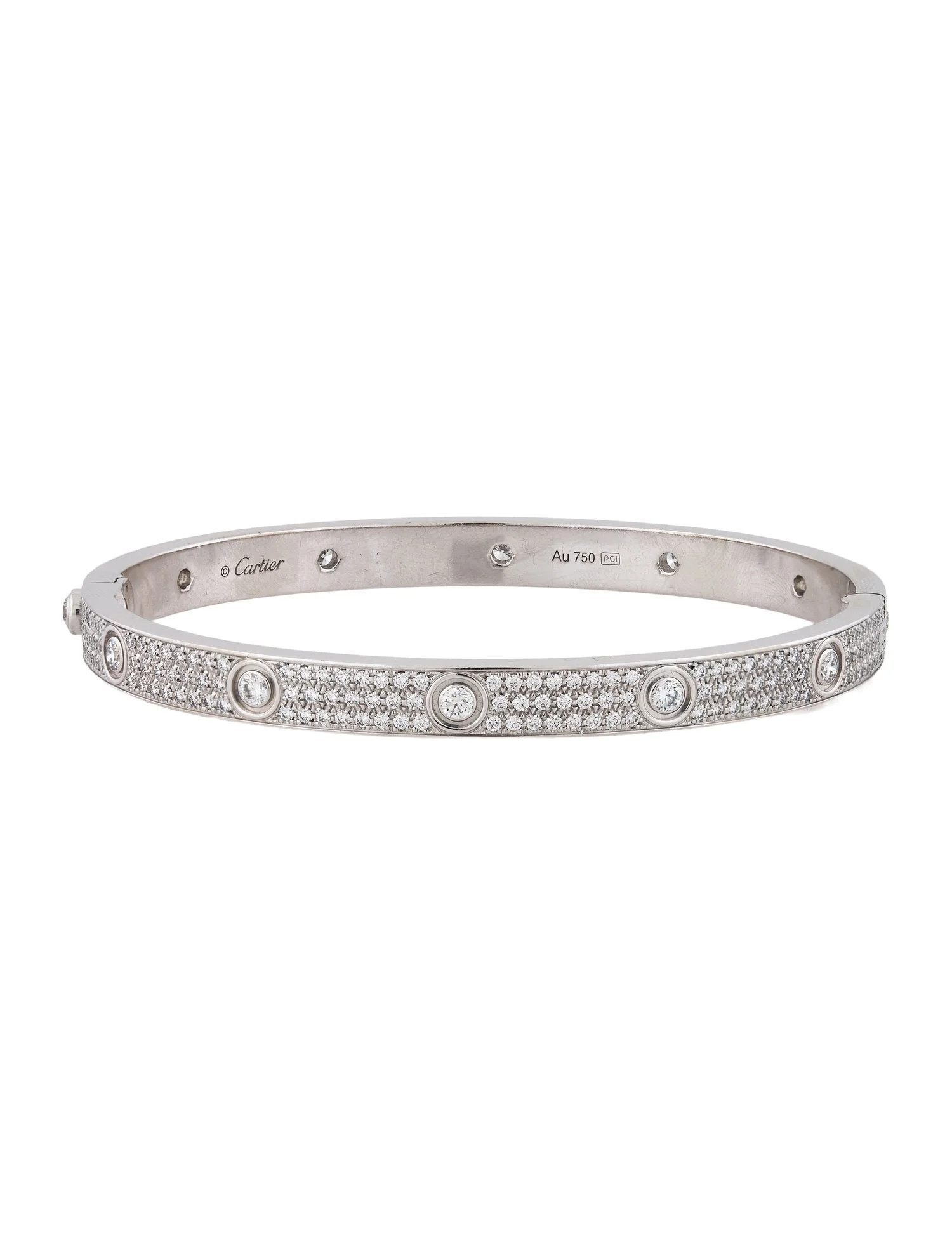12 Diamond Paved LOVE Bracelet, Classic Model | The RealReal