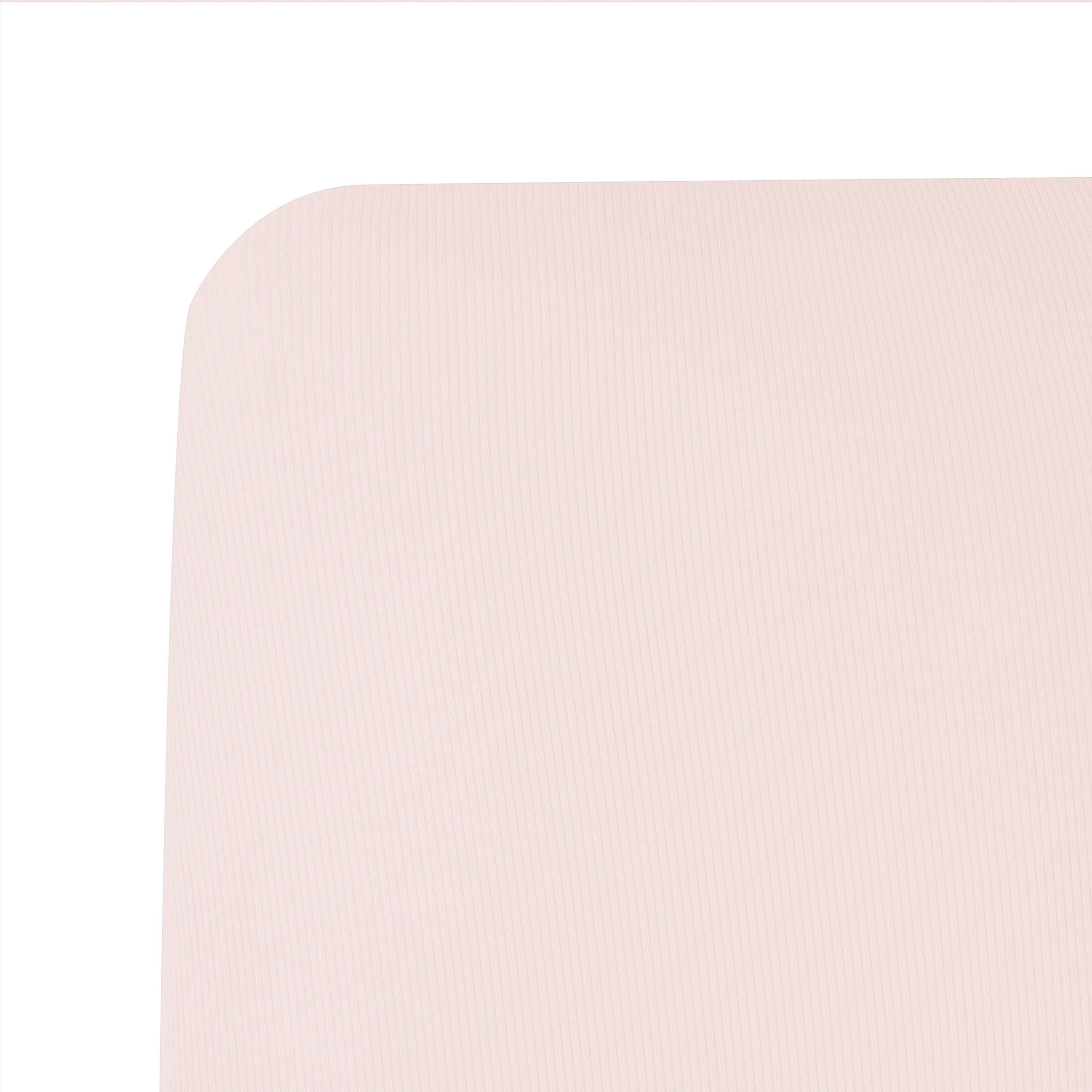 Ribbed Crib Sheet in Blush | Kyte BABY