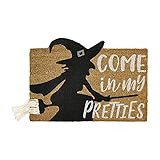 Mud Pie Halleen Witch Doormat, 19.75" x 28", Come in My Pretties | Amazon (US)