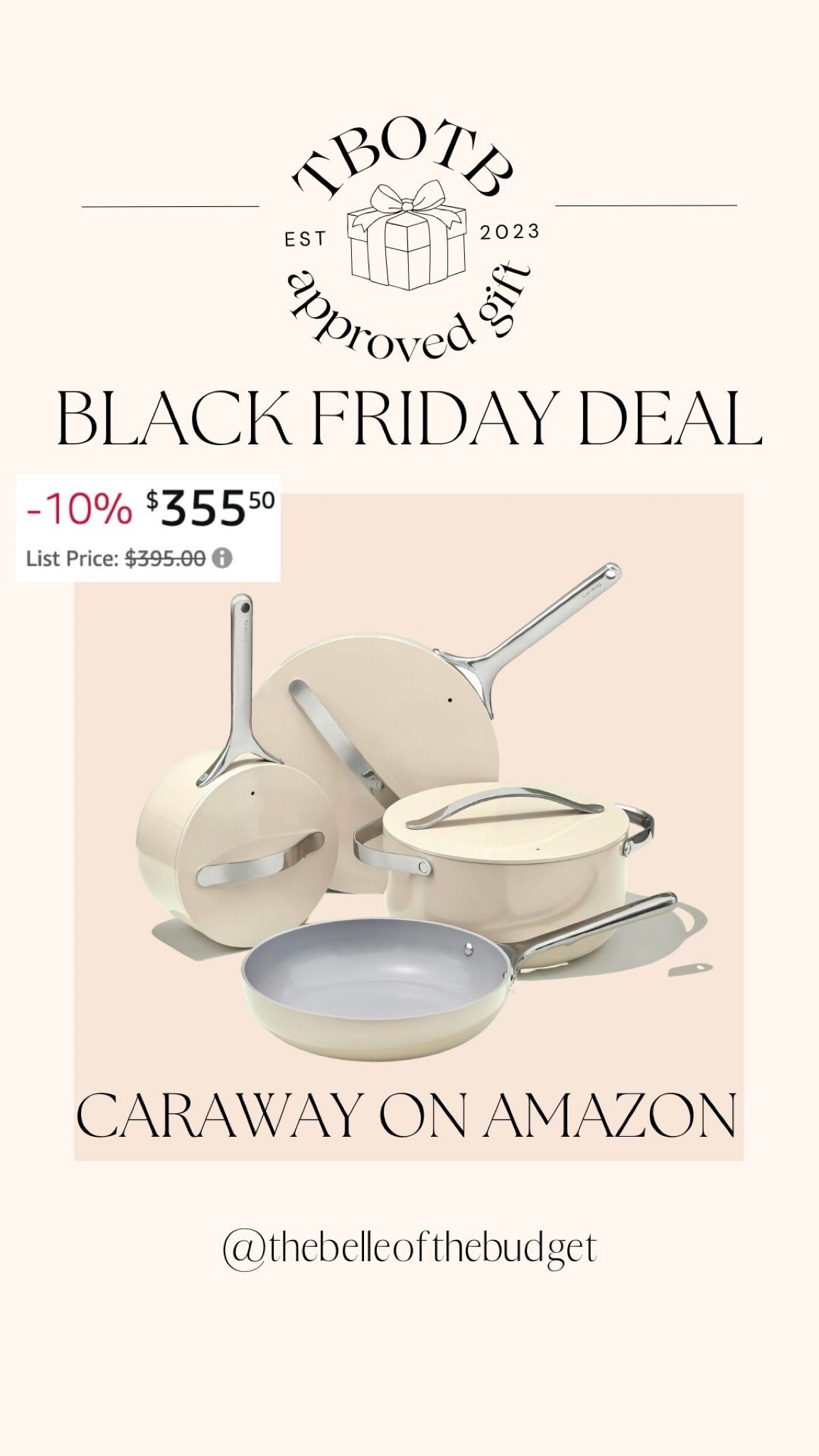 Caraway on sale at amazon! Perfect splurge worthy gift! 

#LTKGiftGuide #LTKHoliday #LTKsalealert