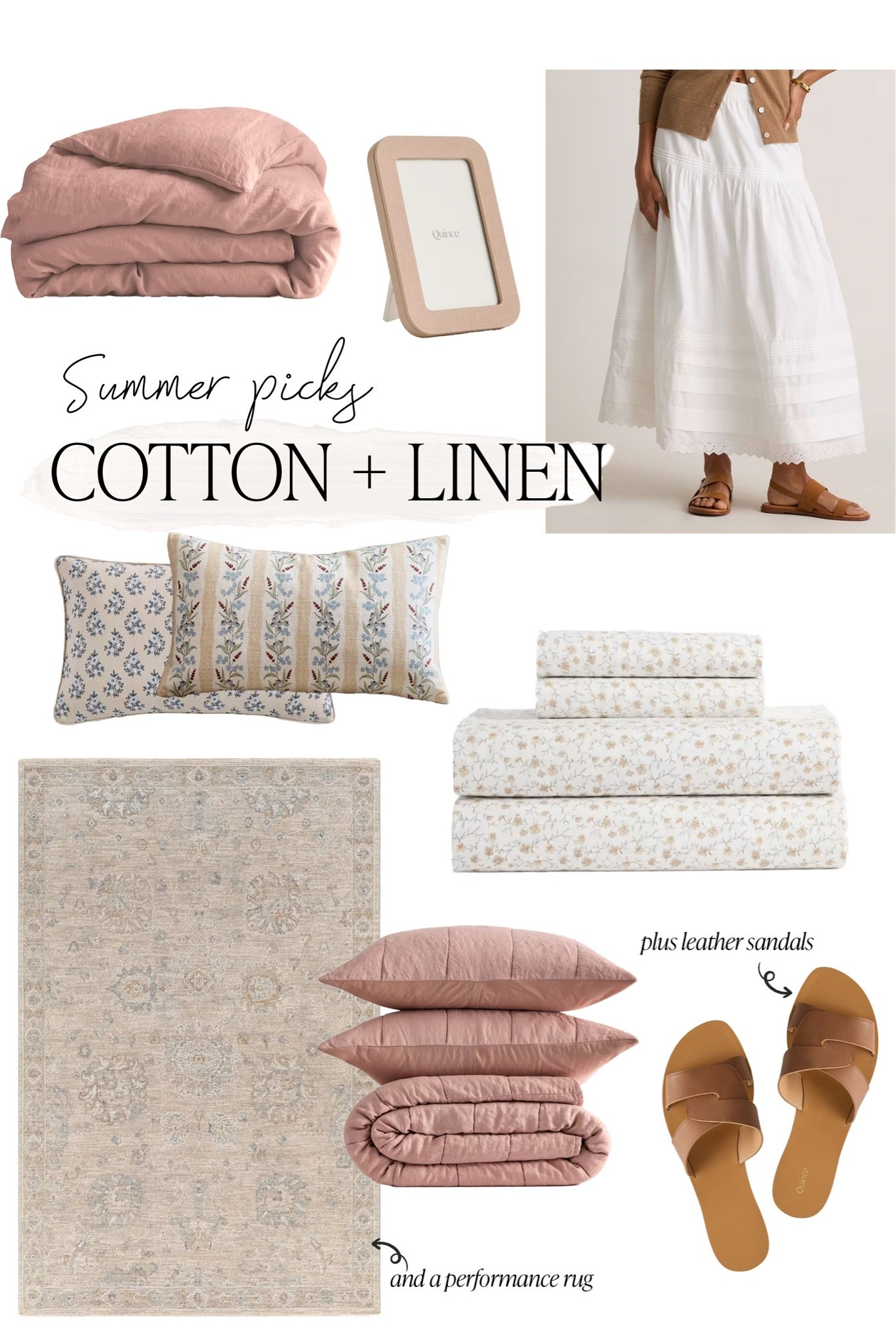 Cotton and linen are the perfect summer combo 🤍 Linked everything here

#QuincePartner @Quince

#LTKHome