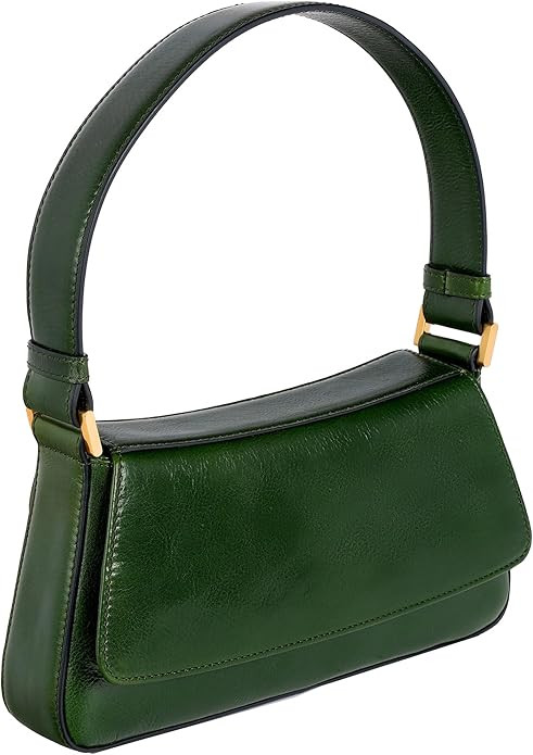 Time Resistance Leather Handbag - Full-Grain Leather Purse for Women - Shoulder Bag Made in Italy | Amazon (US)