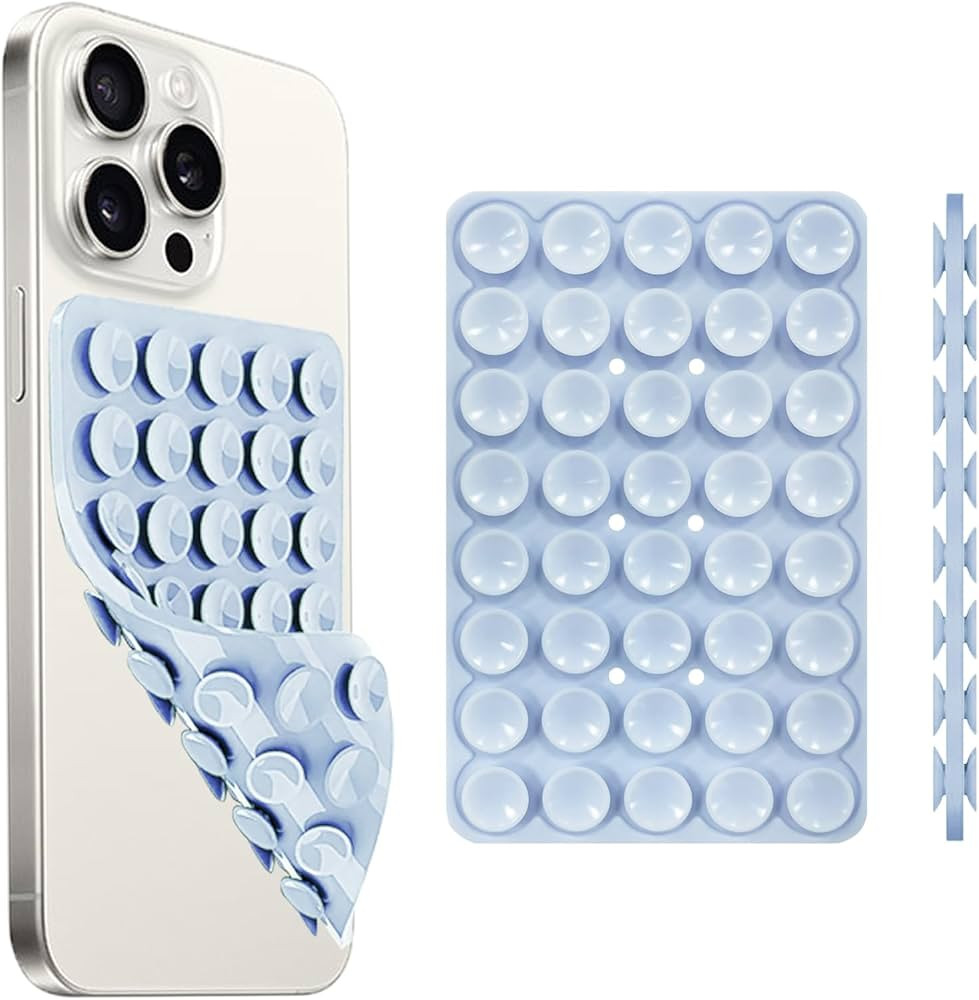 Silicone Suction Cup Phone Case Mount Double Sided, Phone Accessories Hands-Free Strong Grip Hold... | Amazon (US)