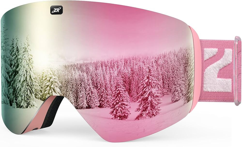 ZIONOR X11 Ski Goggles Magnetic Cylindrical Snowboard Snow Goggles for Men Women | Amazon (US)