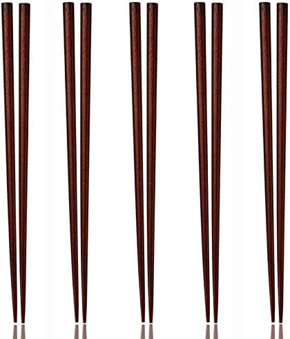 Chopsticks, Japanese Wooden Chopsticks, Wooden 5 Pairs Japanese Natural Wood Chopsticks Reusable ... | Amazon (US)