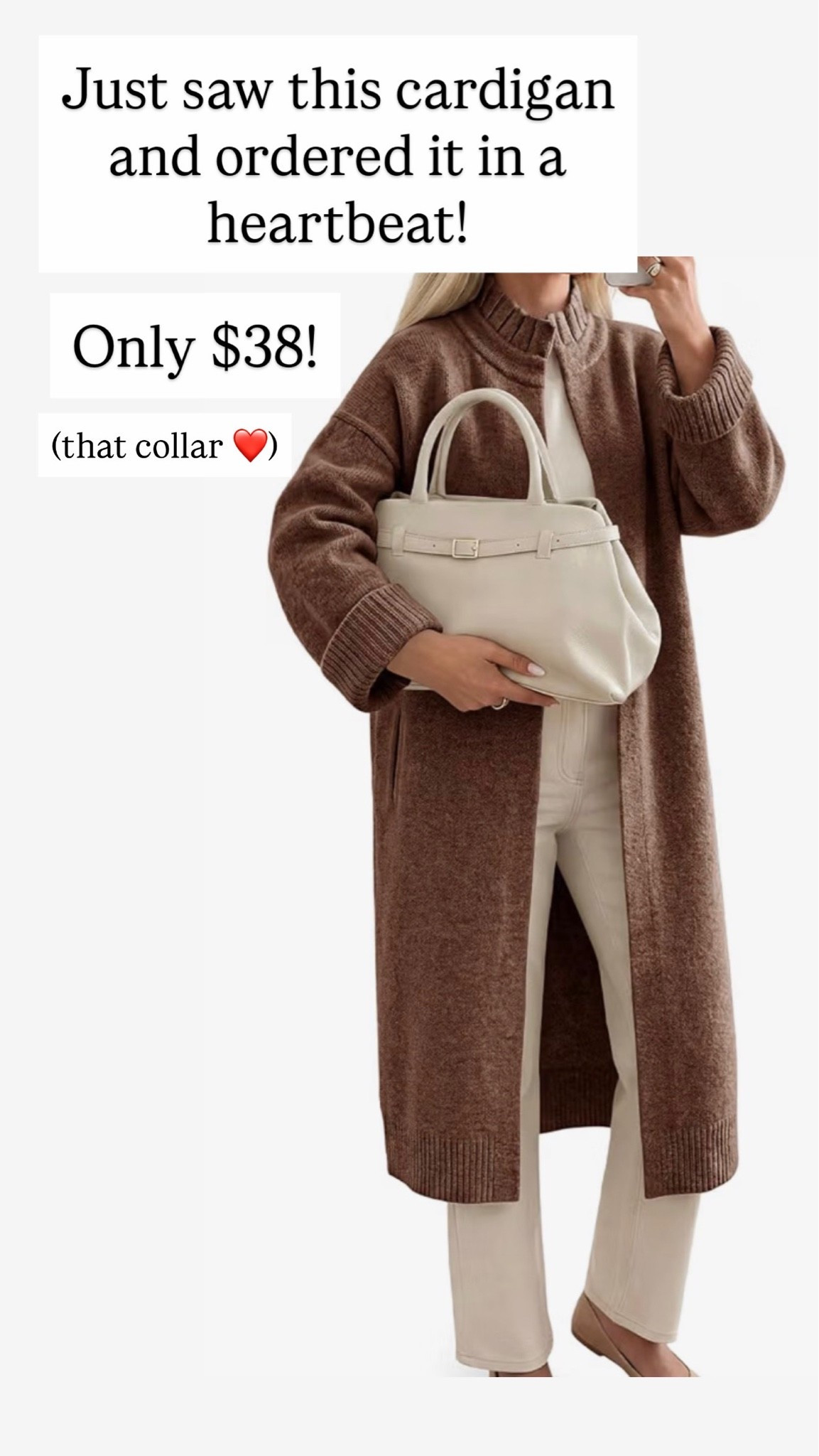 I just ordered this long cardigan in a nanosecond! It’s adorable.

#LTKootd