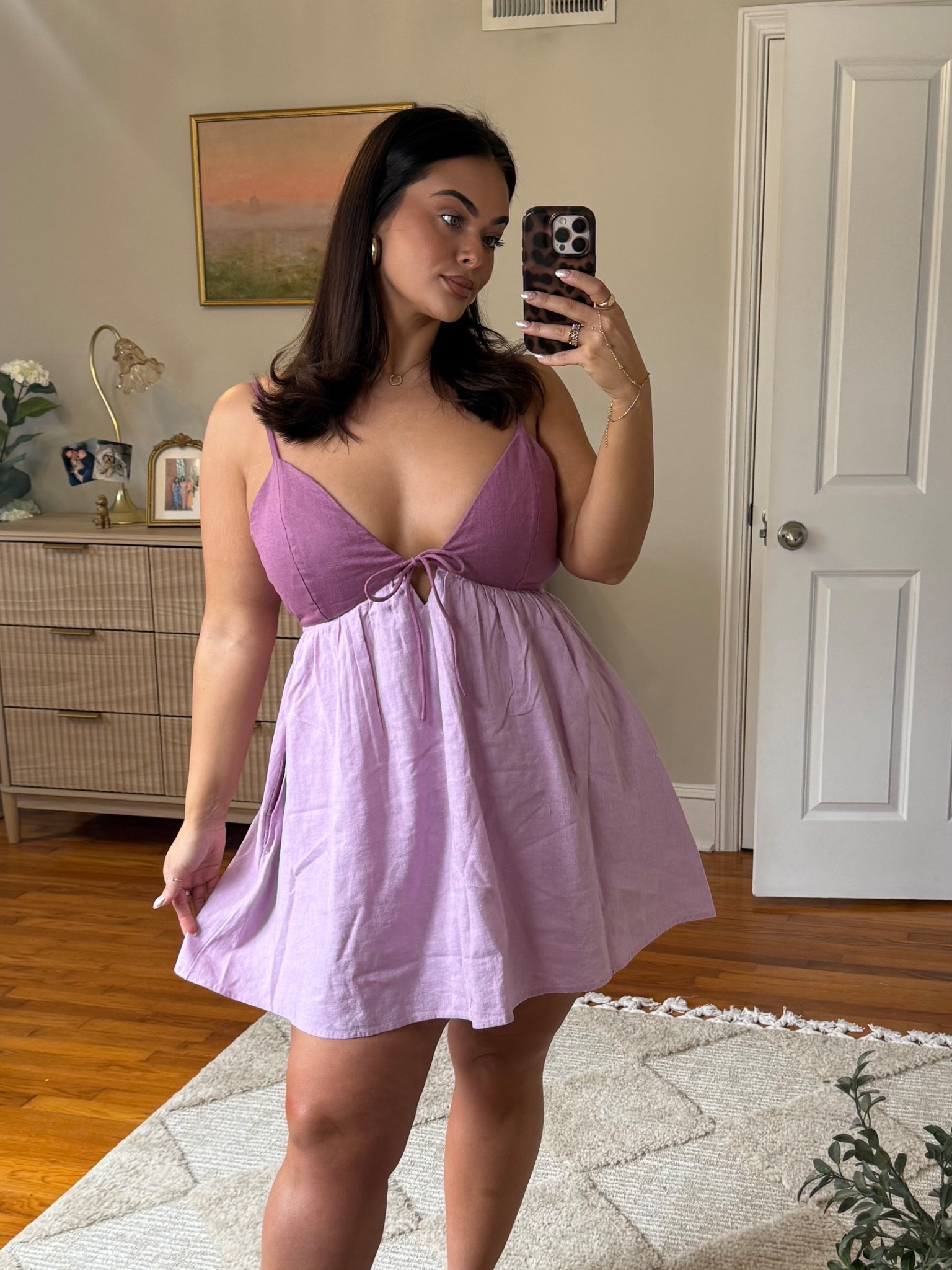 I love a sundress in the summer!! Wearing a size large in this. It has an open back, built in shorts, and adjustable straps! Oh, and pockets!