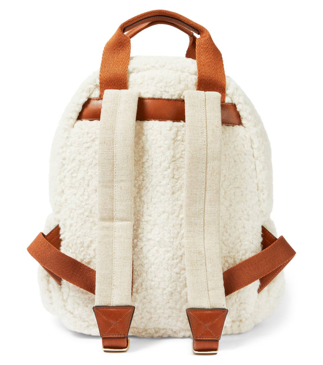 Logo faux shearling backpack | Mytheresa (US/CA)