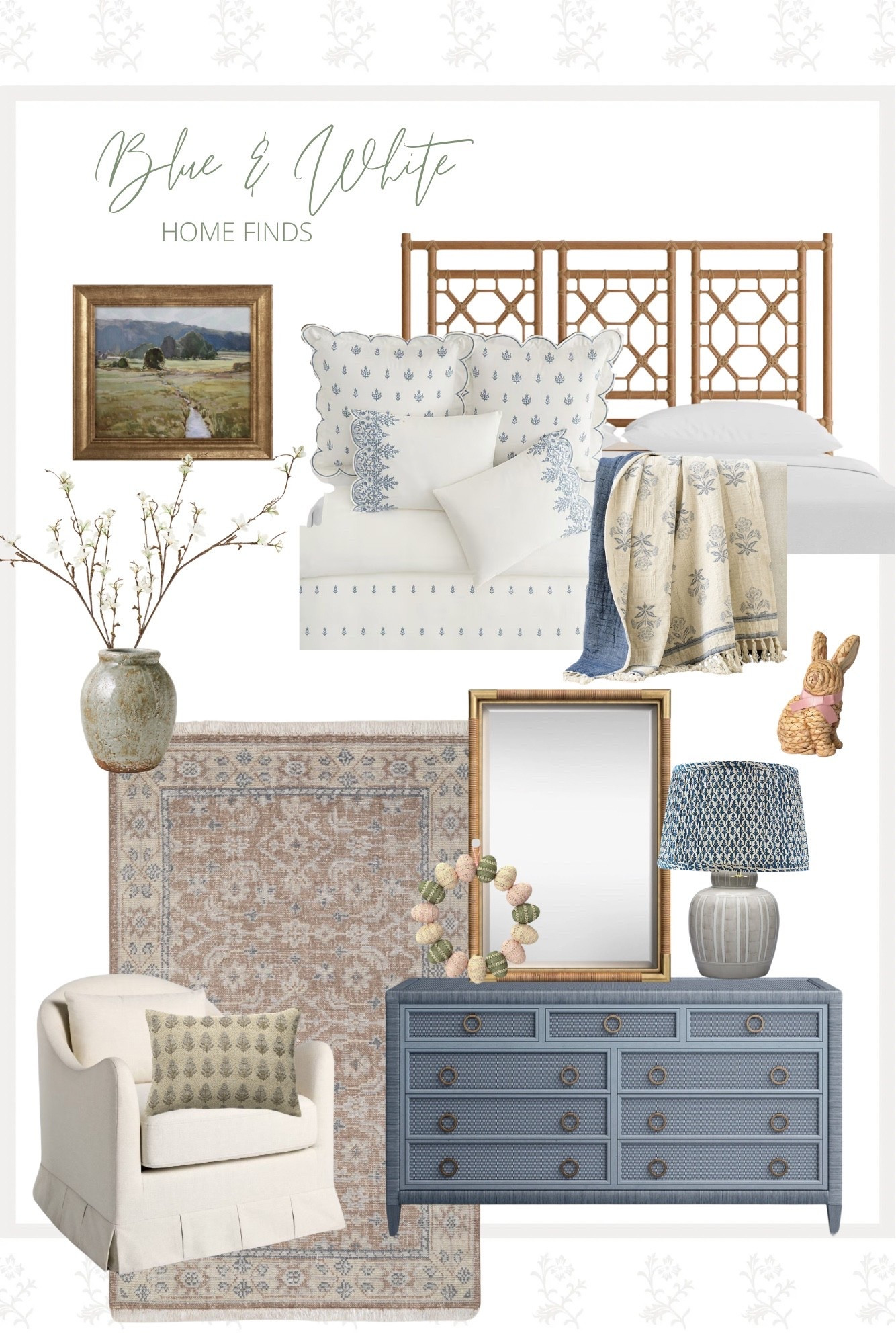 Pretty Blue and White home finds for Spring

#LTKHome #LTKSeasonal #LTKSpringSale